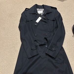 NWT Banana Republic Black Trench Coat